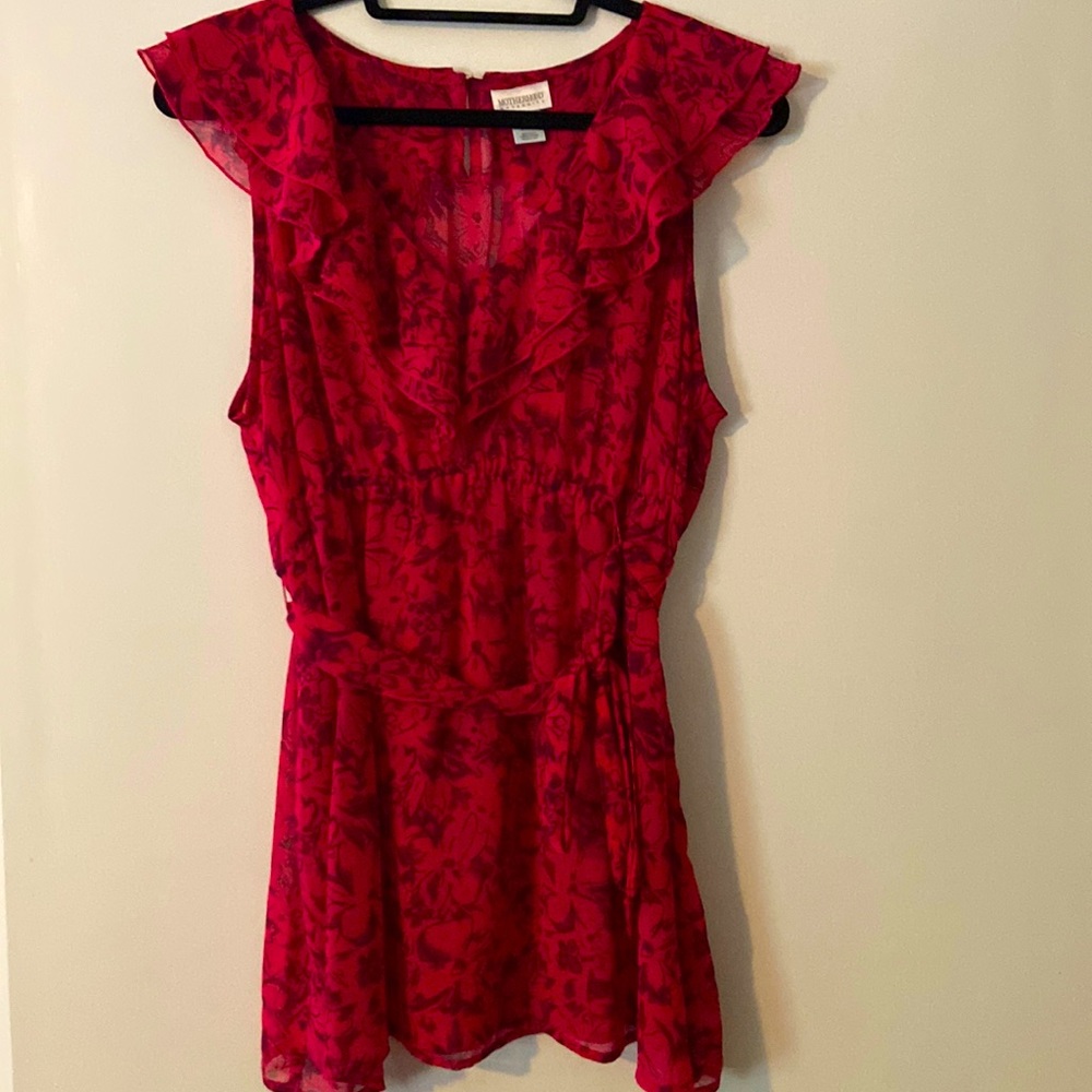 Fuchsia Maternity Top, XL (Motherhood Maternity)